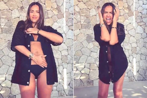 Jessica Alba Does the Viral Charli xcx ‘Apple’ Dance in Teeny-Tiny Black Bikini: ‘Heard It’s a Brat Summer’