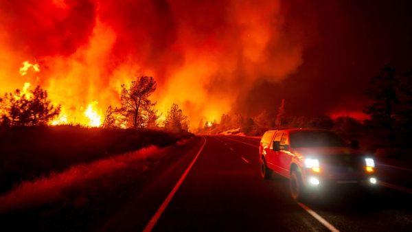 California town decimated by 2018 wildfires threatened again by state’s largest this year, as others burn Oregon and Canada