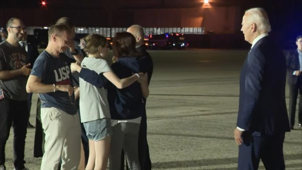 Video Freed Americans to be treated at medical military facility