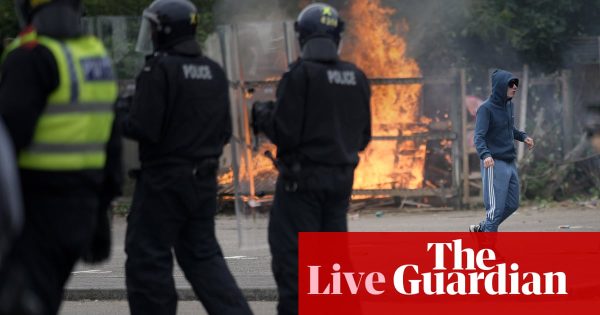 No 10 to hold emergency meeting after far-right riots target mosques and hotels housing asylum seekers