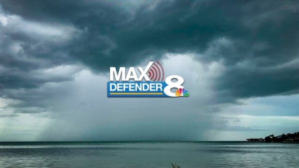 Tropical rain bands from Hurricane Debby