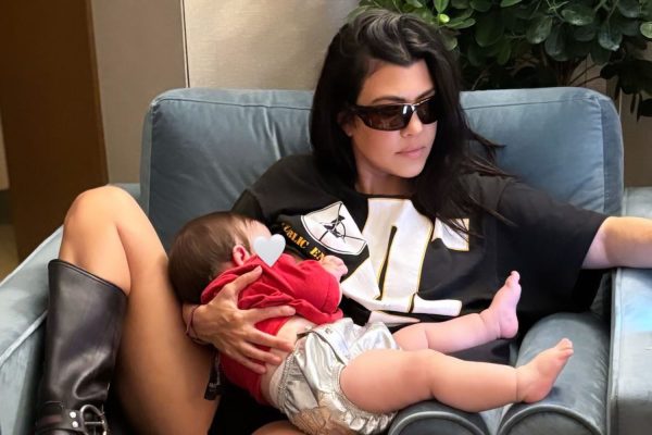 Kourtney Kardashian Shares Sweet Couch Cuddle with Son Rocky in Cute New Photo