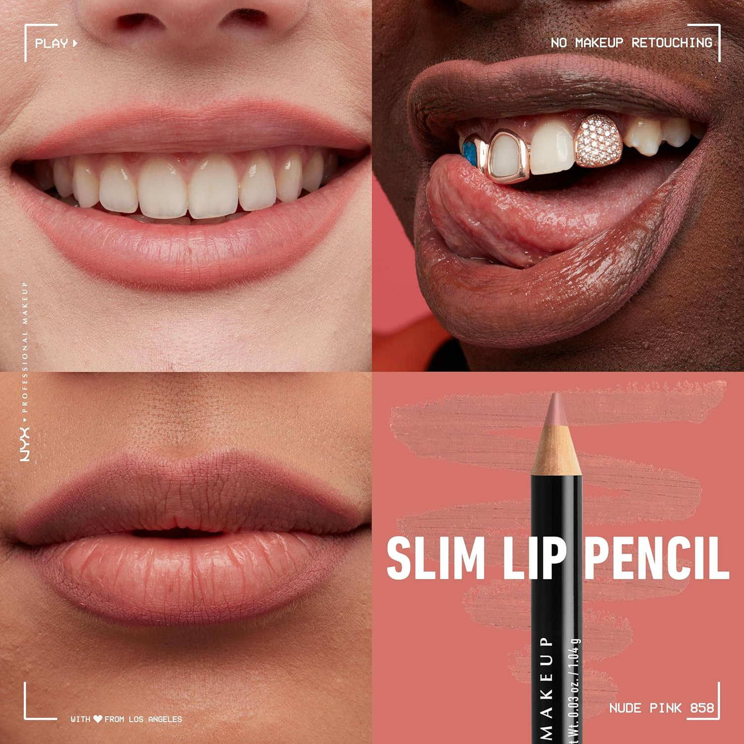 Slim Lip Pencil 2-Pack - Nude Pink & Hot Red - Image 3