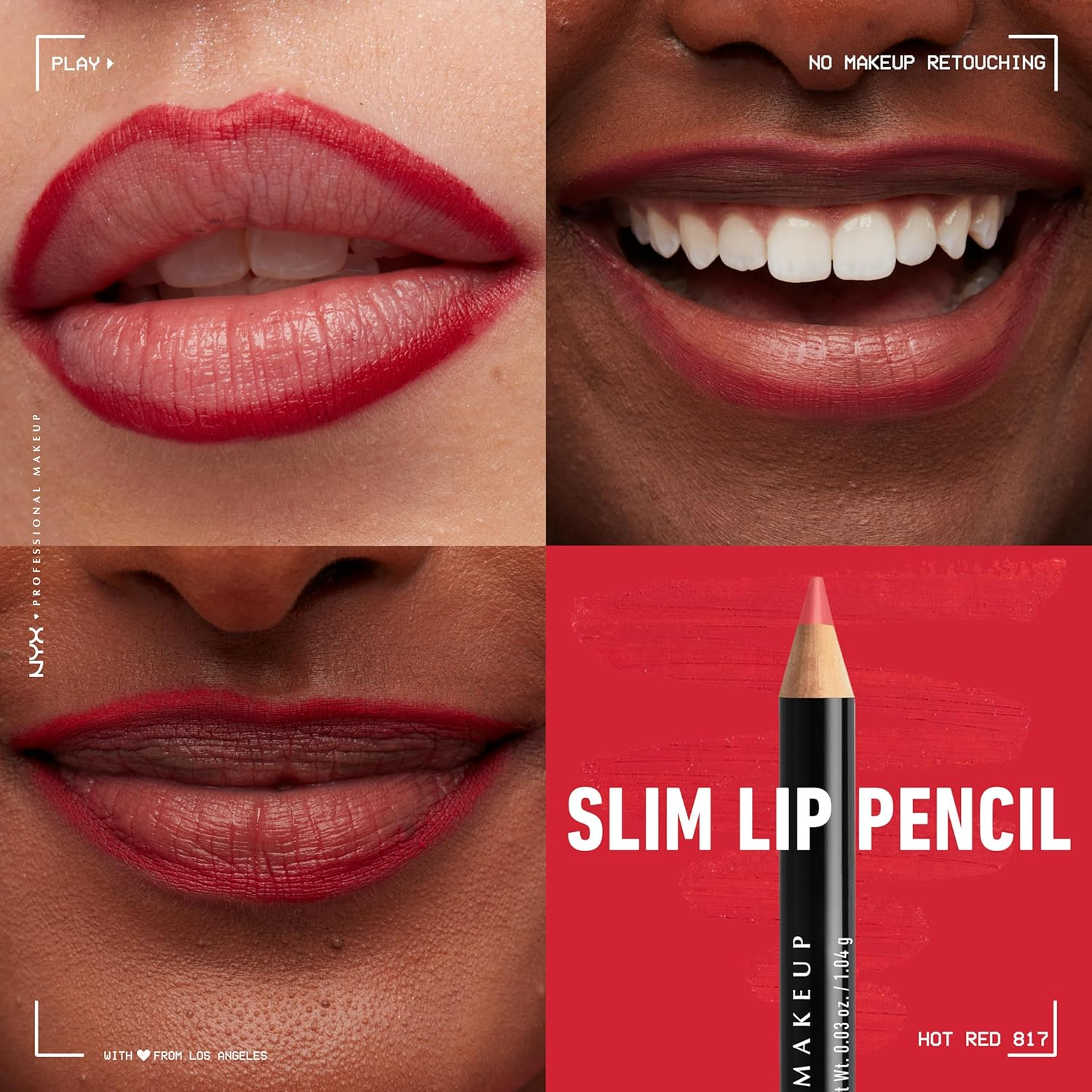 Slim Lip Pencil 2-Pack - Nude Pink & Hot Red - Image 6