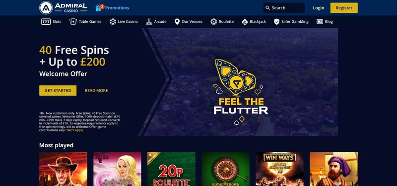 Unleash the Fierce Admiral Shark at This UK Online Casino in United Kingdom